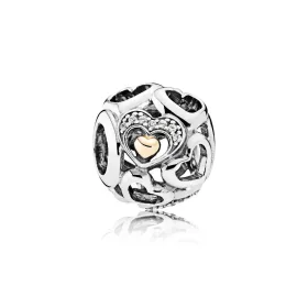 PANDORA Heart of Romance Clear CZ Charm - 792108CZ