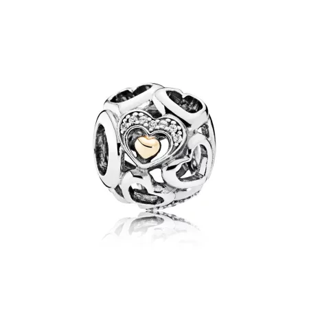 PANDORA Heart of Romance Clear CZ Charm - 792108CZ