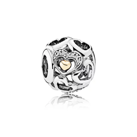 PANDORA Heart of Romance Clear CZ Charm - 792108CZ