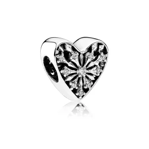 (image for) PANDORA Heart of Winter Charm, Clear CZ - 791996CZ