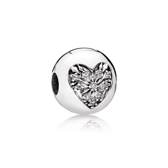 PANDORA Heart of Winter Clip, Clear CZ - 796388CZ