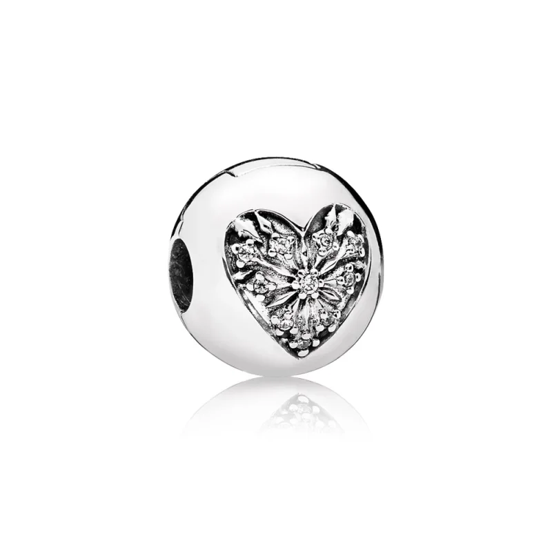 (image for) PANDORA Heart of Winter Clip, Clear CZ - 796388CZ - Product Image