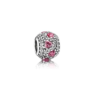(image for) PANDORA Heart Pavé Gems Ball Charm - 791249CZS