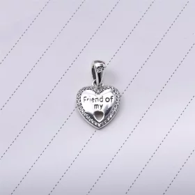 PANDORA Hearts of Friendship, Clear CZ Pendants Charm - 792147CZ PANDORA Hearts of Friendship, Clear CZ Pendants Charm - 792147CZ