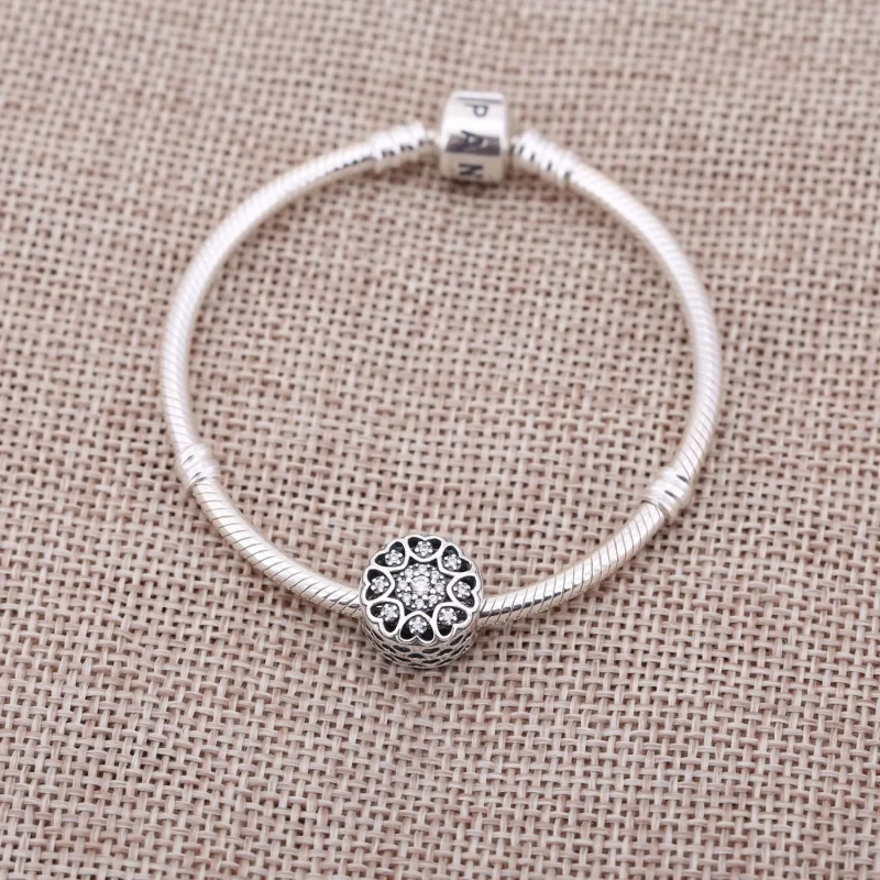 (image for) PANDORA Hearts of Silver Charm - 750841CZA - View 2