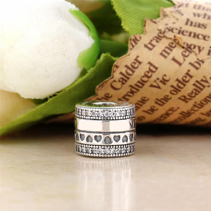 (image for) PANDORA Hearts Spinning Charm - 797402CZ - View 3