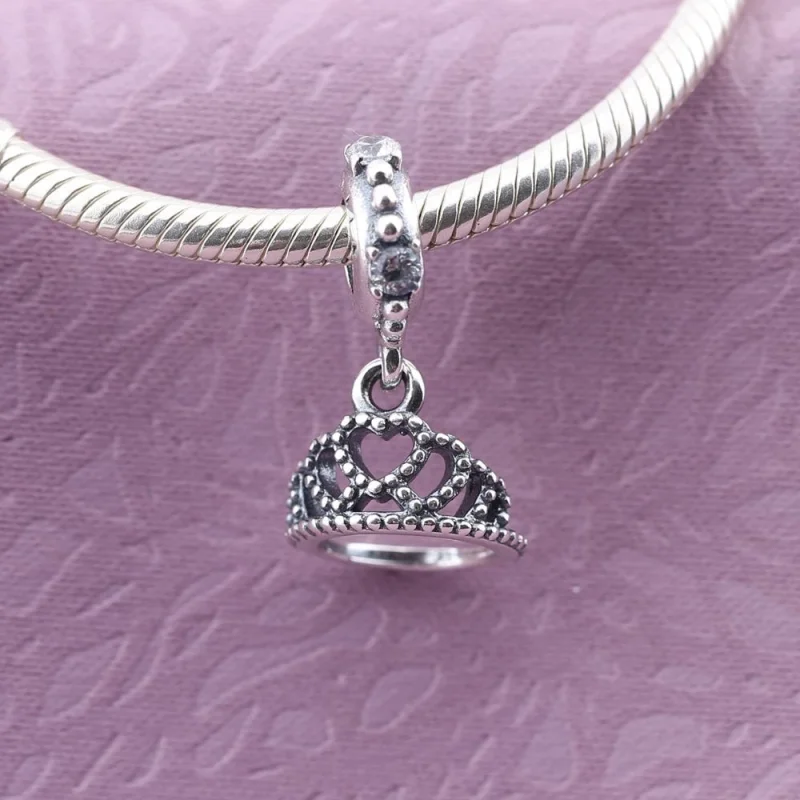 (image for) PANDORA Hearts Tiara Pendant Charm - 791738CZ - View 2