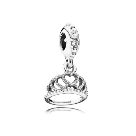 PANDORA Hearts Tiara Pendant Charm - 791738CZ PANDORA Hearts Tiara Pendant Charm - 791738CZ
