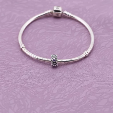 PANDORA Her Majesty, Purple Cz Spacer - 791122ACZ