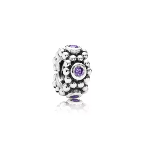 PANDORA Her Majesty, Purple Cz Spacer - 791122ACZ