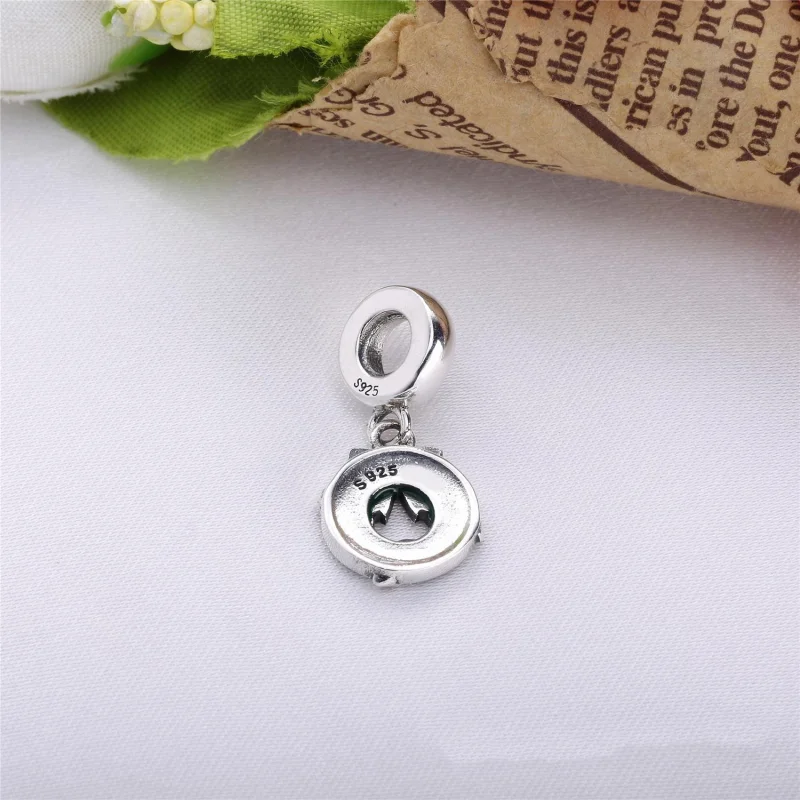 (image for) PANDORA Holiday Wreath Dangle Charm, Berry Red & Green Enamel - 796362ENMX - View 3