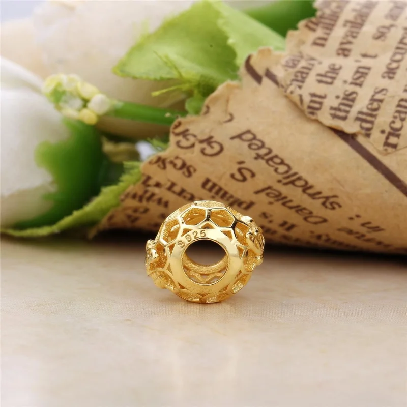 (image for) PANDORA Honeybee Charm, PANDORA Shine™ - 767023EN16 - View 4