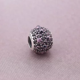 PANDORA Honeysuckle Pink Shimmering Droplets Charmora Charm - 791755HCZ PANDORA Honeysuckle Pink Shimmering Droplets Charmora Charm - 791755HCZ
