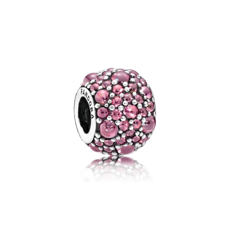 (image for) PANDORA Honeysuckle Pink Shimmering Droplets Charmora Charm - 791755HCZ - Product Image