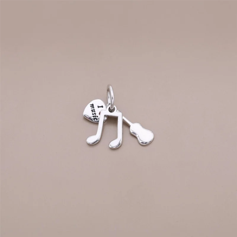 (image for) PANDORA I Love Music Red Enamel Dangle Charm - 791504EN09 - View 2