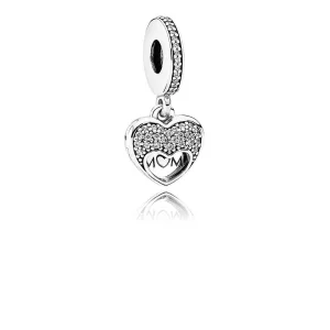 (image for) PANDORA I Love My Mom Dangle Charm - B800517