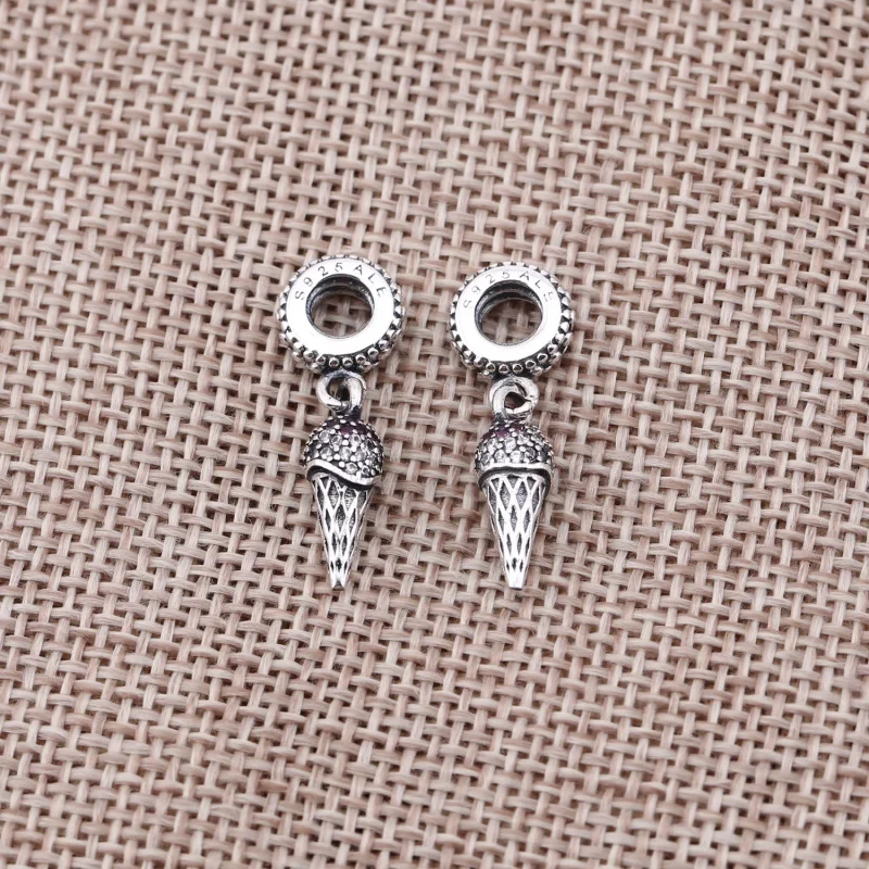 (image for) PANDORA Ice Cream Pendant Charm - 791710CZR - View 2