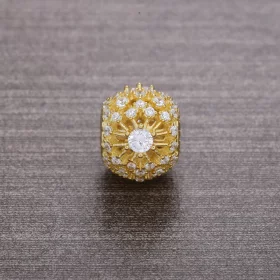 PANDORA Inner Radiance Charm, Clear CZ 14K Gold - 750838CZ PANDORA Inner Radiance Charm, Clear CZ 14K Gold - 750838CZ