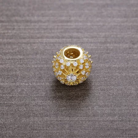 PANDORA Inner Radiance Charm, Clear CZ 14K Gold - 750838CZ