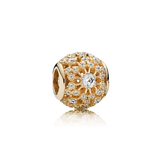 PANDORA Inner Radiance Charm, Clear CZ 14K Gold - 750838CZ