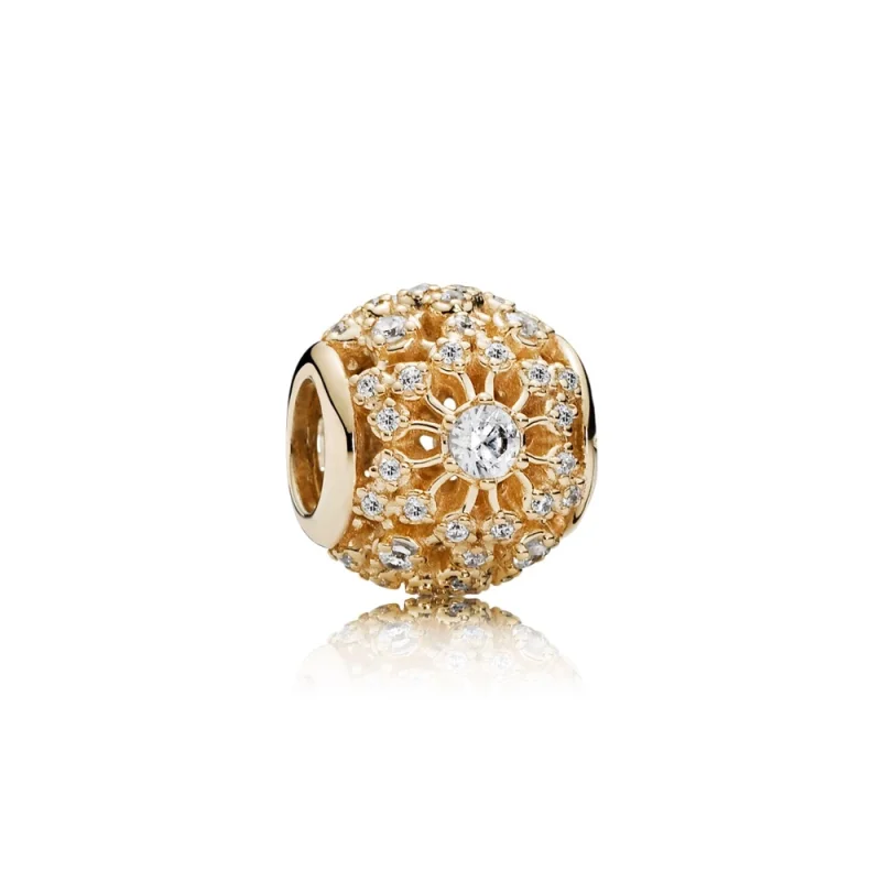 (image for) PANDORA Inner Radiance Charm, Clear CZ 14K Gold - 750838CZ - Product Image