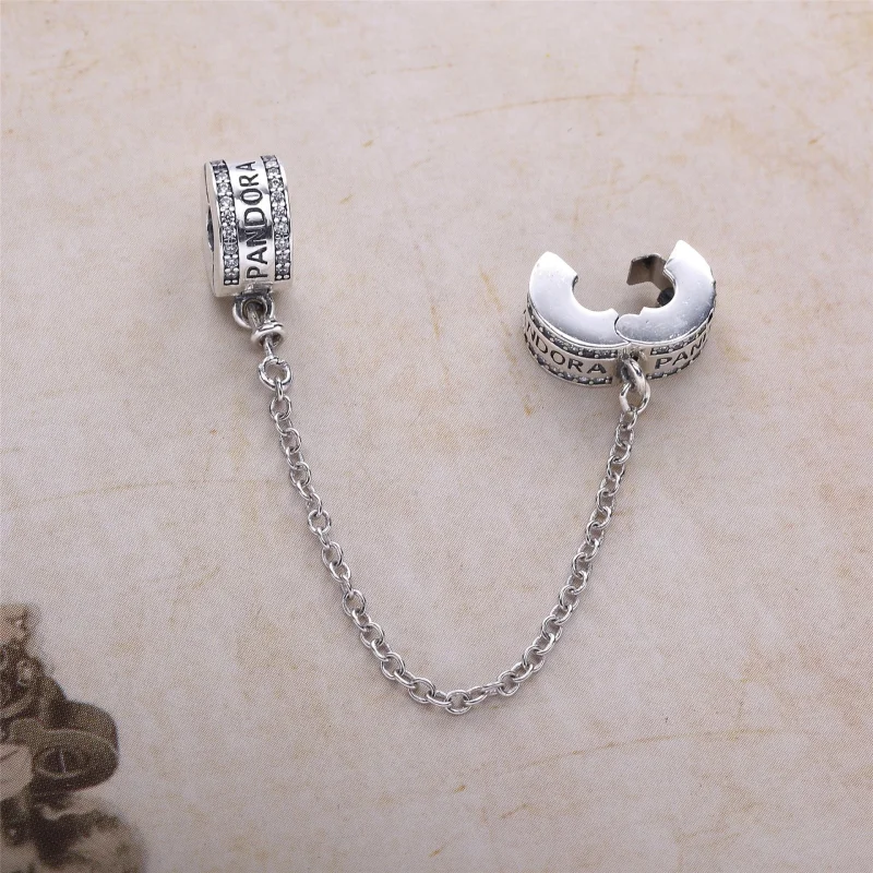 (image for) Pandora Insignia / Logo Safety Chain - 792057CZ - View 3