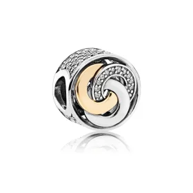 PANDORA Interlinked Circles Clear CZ Charm - 792090cz