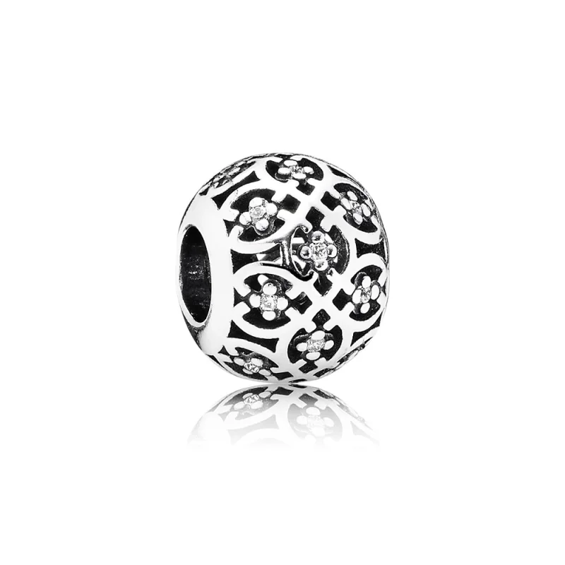 (image for) PANDORA Intricate Lattice Charm, Clear CZ - 791295CZ - Product Image