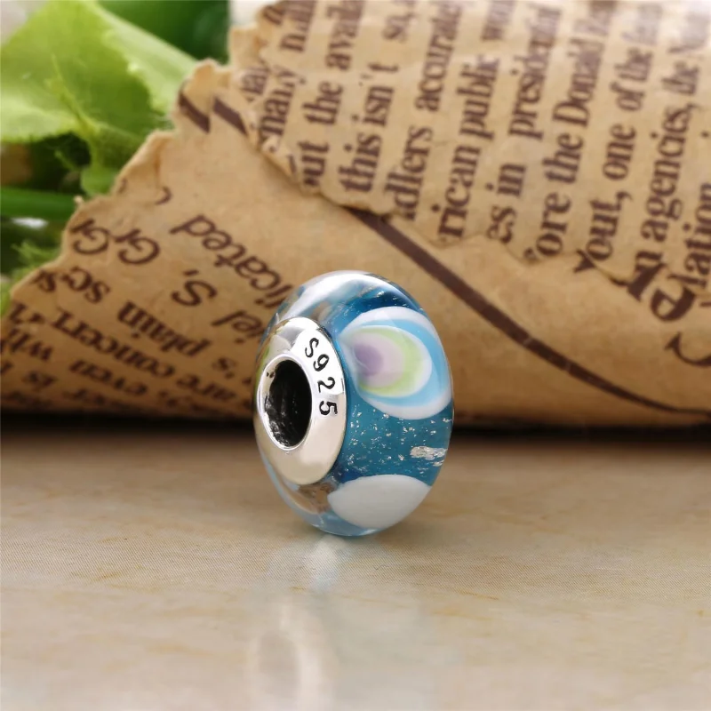 (image for) PANDORA Iridescent Rainbow Charm, Murano Glass - 797013 - View 2