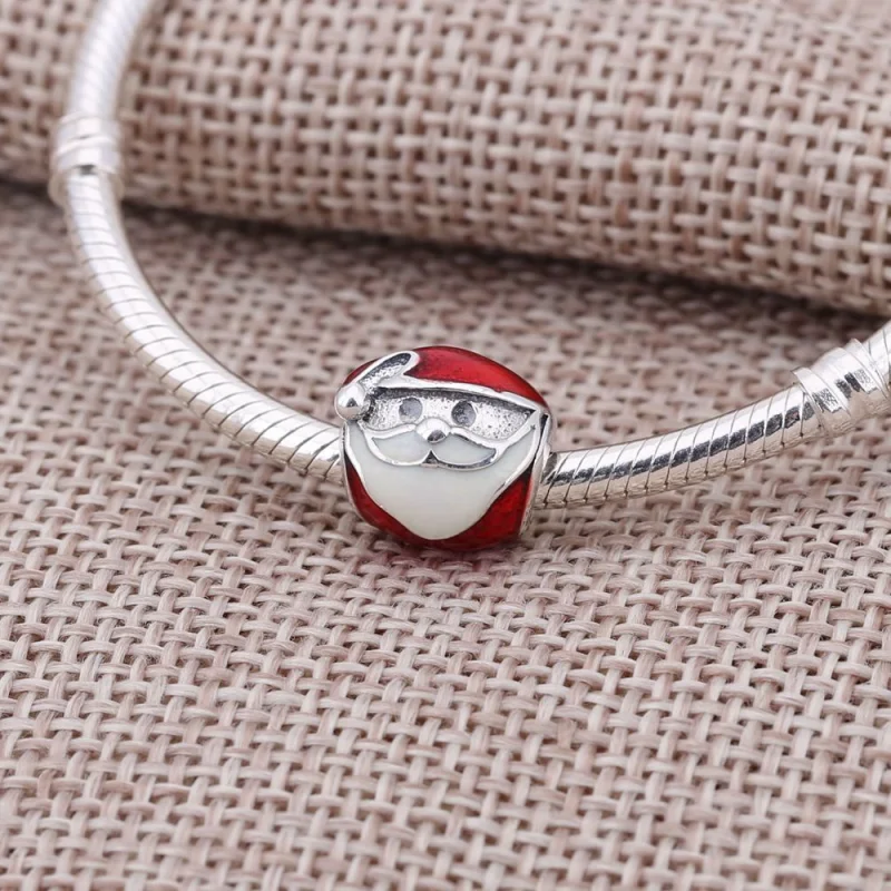 (image for) PANDORA Jolly Father Christmas Charm - 791405ENMX - View 2