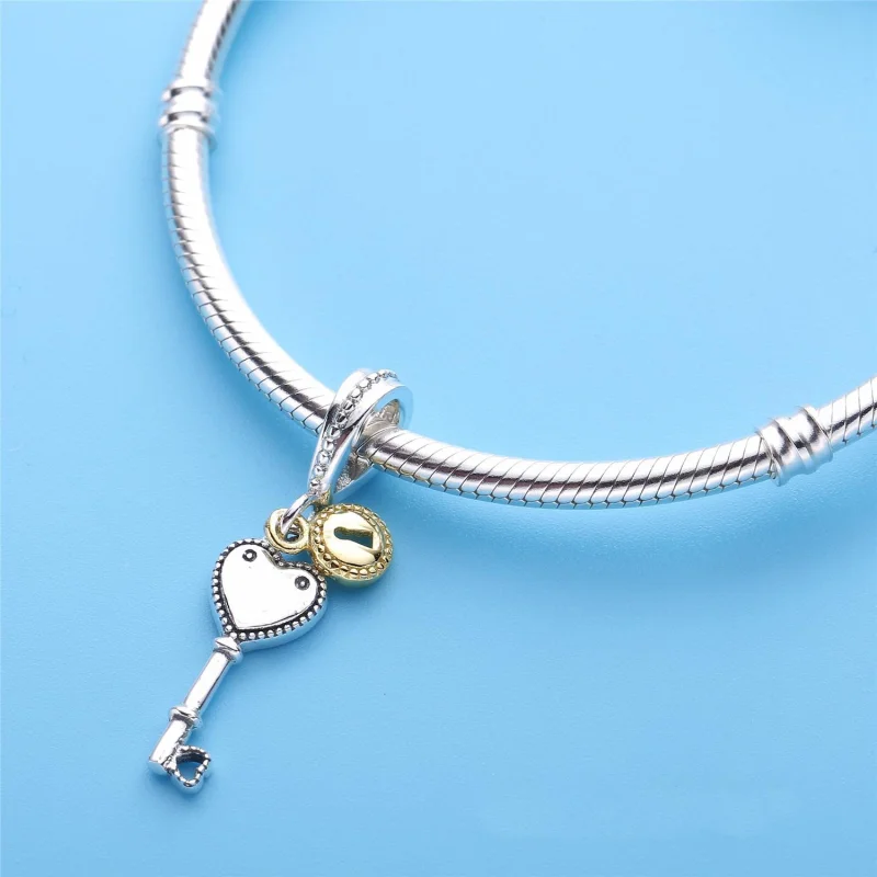 (image for) PANDORA Key to My Heart Dangle Charm - 796593 - View 4