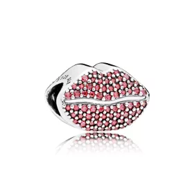 PANDORA Kiss More Charm, Red CZ - 796562CZR