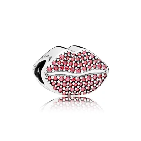 PANDORA Kiss More Charm, Red CZ - 796562CZR