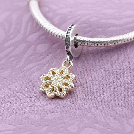 PANDORA Lace Botanique Pendant Charm - 791757CZ