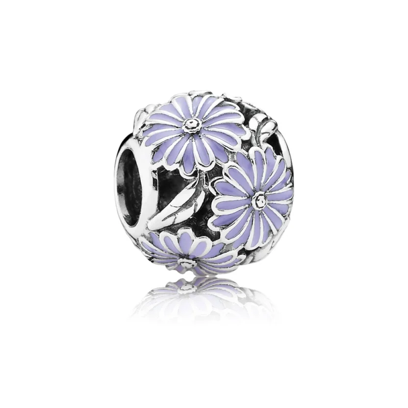 (image for) PANDORA Lavender Daisy Meadow Charm - 791487EN66 - Product Image