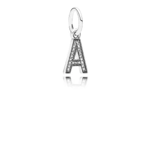 PANDORA Letter A Dangle Charm - 791313CZ (image for) PANDORA Letter A Dangle Charm - 791313CZ