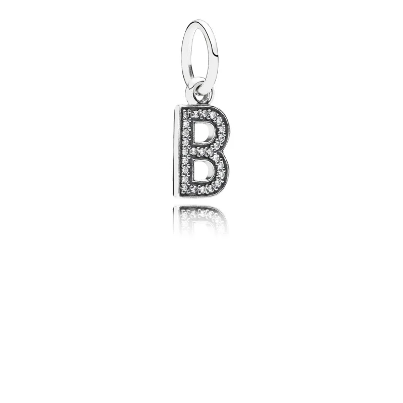(image for) PANDORA Letter B Dangle Charm - 791314CZ - Product Image