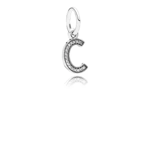 PANDORA Letter C Dangle Charm - 791315CZ (image for) PANDORA Letter C Dangle Charm - 791315CZ
