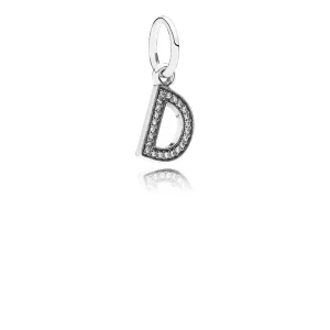 PANDORA Letter D Dangle Charm - 791316CZ (image for) PANDORA Letter D Dangle Charm - 791316CZ