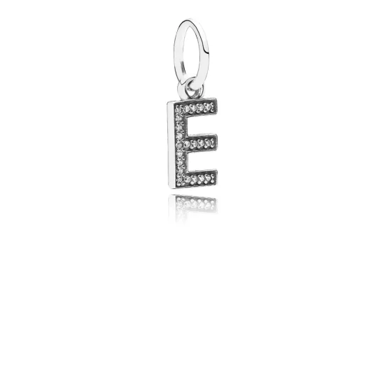 PANDORA Letter E Dangle Charm - 791317CZ