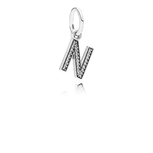 (image for) PANDORA Letter N Dangle Charm - 791326CZ