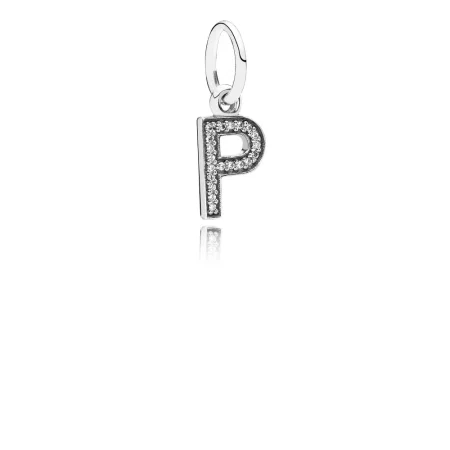 PANDORA Letter P Dangle Charm - 791328CZ PANDORA Letter P Dangle Charm - 791328CZ