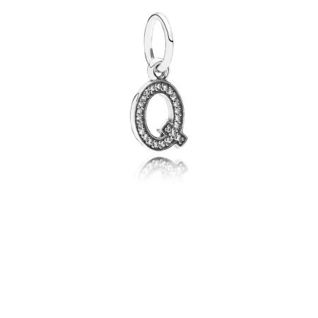 PANDORA Letter Q Dangle Charm - 791329CZ PANDORA Letter Q Dangle Charm - 791329CZ