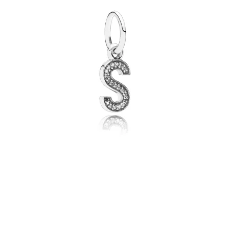 PANDORA Letter S Dangle Charm - 791331CZ PANDORA Letter S Dangle Charm - 791331CZ
