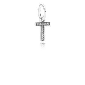 PANDORA Letter T Dangle Charm - 791332CZ PANDORA Letter T Dangle Charm - 791332CZ