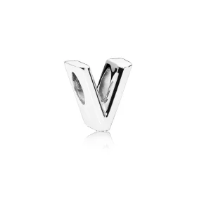 PANDORA Letter V Charm - 797476 PANDORA Letter V Charm - 797476