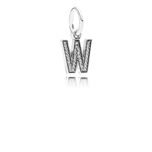 (image for) PANDORA Letter W Dangle Charm - 791335CZ