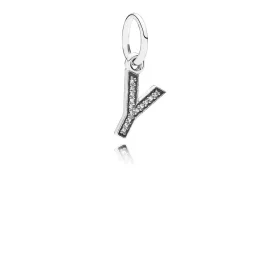 PANDORA Letter Y Dangle Charm - 791337CZ PANDORA Letter Y Dangle Charm - 791337CZ
