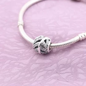 PANDORA Light As A Feather, Clear Cz Charm - 791186CZ PANDORA Light As A Feather, Clear Cz Charm - 791186CZ