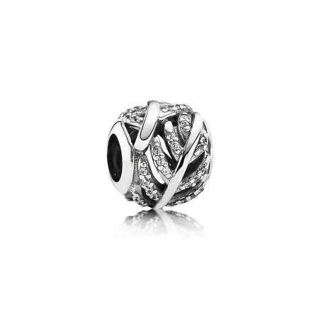 PANDORA Light As A Feather, Clear Cz Charm - 791186CZ